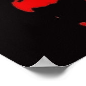 Ghoulardi (rot/gelb) Matte Poster (Ecke)