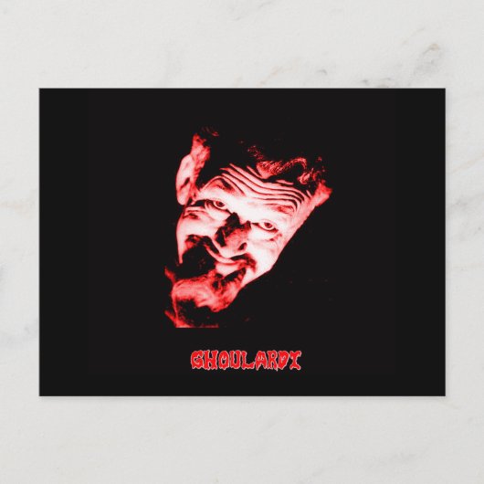 Ghoulardi (rot) Postkarte (Vorderseite)