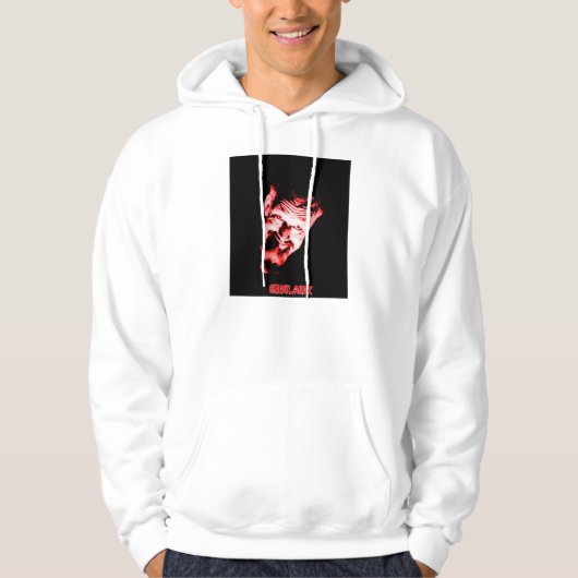 Ghoulardi (rot/Schwarzes) kundengerechter Hoodie (Vorderseite)