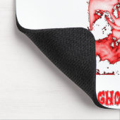 Ghoulardi (rot/transparent) kundengerechtes mousepad (Ecke)