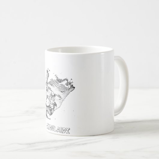 Ghoulardi (Schwarzes/transparentes) 11 Unze. Tasse (VorderseiteRechts)