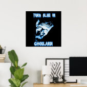 Ghoulardi (Turn Blue) Anpassbare Matte Poster (Heimbüro)