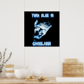 Ghoulardi (Turn Blue) Anpassbare Matte Poster (Küche)