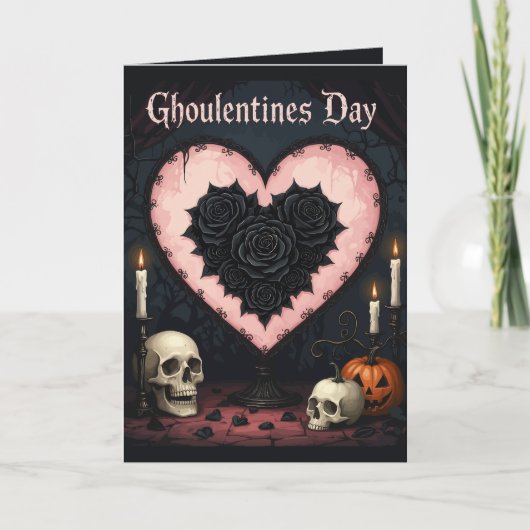 Ghoulentines Day Altar To A Macabre Romance Karte (Vorderseite)