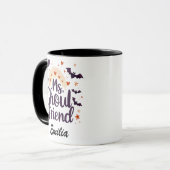 Ghoulfriend Individuelle Name Halloween Tasse (Vorderseite Links)