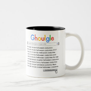 Ghoulgle Last Minute Halloween Kostümsuche 2017 Zweifarbige Tasse