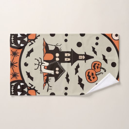 Ghoulische Ansammlungen: Halloween-Handtuch-Set Badhandtuch Set (Handtuch)