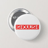Ghoulische Briefmarke Button (Vorne & Hinten)