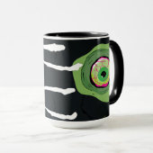 Ghoulish Fun Beängstigend Zombie Scratched Tasse (VorderseiteRechts)