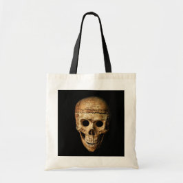 Ghoulish Grinning Skull Halloween Tragetasche