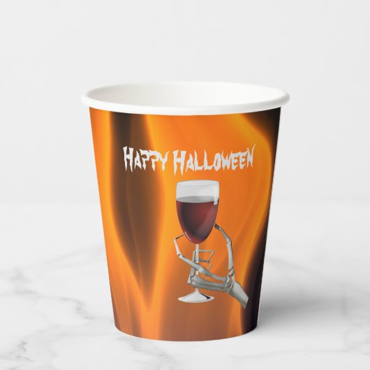 Ghoulish Halloween Cocktail Party Pappbecher (Rückseite)