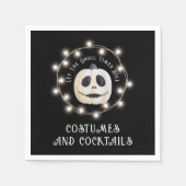 Ghoulish Halloween Party Pumpkin Paper Napkin Serviette (Vorderseite)