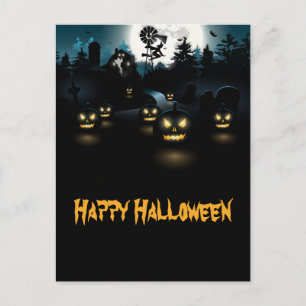 Ghoulish Halloween Postcard Postkarte