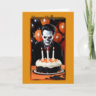 Ghoulish Happy Birthday auf Halloween Card Karte