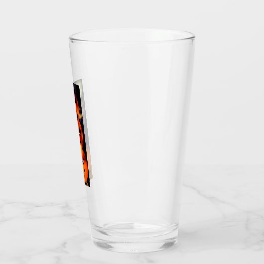 Ghoulish Jack-O-Lantern Stack Glass Cup Glas (Links)