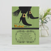 Ghoulish Night Halloween-Party Einladung (Stehend Vorderseite)