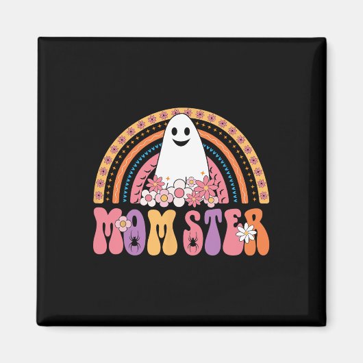 Ghoulish Party Lovers Creepy Zombie Ghost Boom Flo Magnet (Vorne)