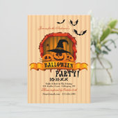 Ghoulish Pumpkins Halloween-Party Einladung (Stehend Vorderseite)