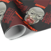 Ghoulish Zombie Attack Geschenkpapier (Rolleneckpunkt)
