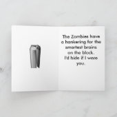 Ghoulish Zombie Attack Karte (Innenseite)