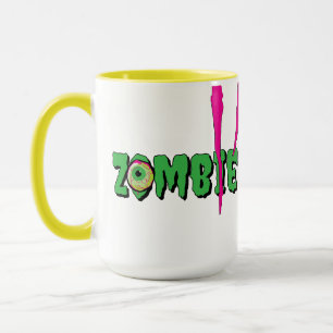 Ghoulishie Fun Funny Rippin' Zombie Halloween Tasse