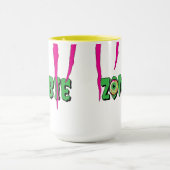 Ghoulishie Fun Funny Rippin' Zombie Halloween Tasse (Zentrum)