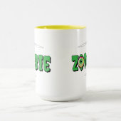 Ghoulishie Fun Funny Rippin' Zombie Halloween Tasse (Zentrum)