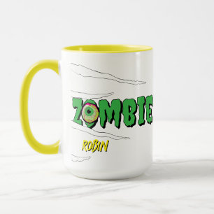 Ghoulishie Fun Funny Rippin' Zombie Halloween Tasse