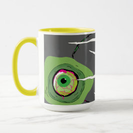 Ghoulishly Fun Zombie Pun Scratched Tasse