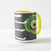 Ghoulishly Fun Zombie Pun Scratched Tasse (VorderseiteRechts)