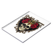 Ghoulishly Glamour, Halloween Elegandesign Notizblock (Linke Seite)