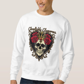 Ghoulishly Glamour, Halloween Elegandesign Sweatshirt