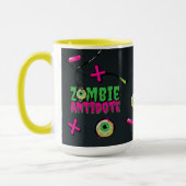 Ghoulishshly Niedlich Dark Funny Zombie Antidote Tasse (Links)