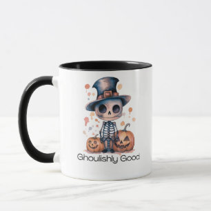 Ghoulishshys gute Ghoul Skeleton Halloween-Tasse Tasse