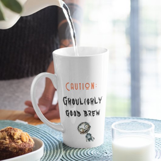 Ghoulishshys gutes Brew White Halloween Milchtasse