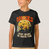 Ghouls einfach Gewollt, um Spaß Halloween-Party Co T-Shirt (Vorderseite)