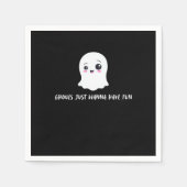Ghouls einfach nur wollen Spaß haben Spooky Zitat Serviette (Vorderseite)