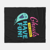 Ghouls einfach Spaß haben - Halloween Herbstbesuch Fleecedecke (Vorderseite (Horizontal))