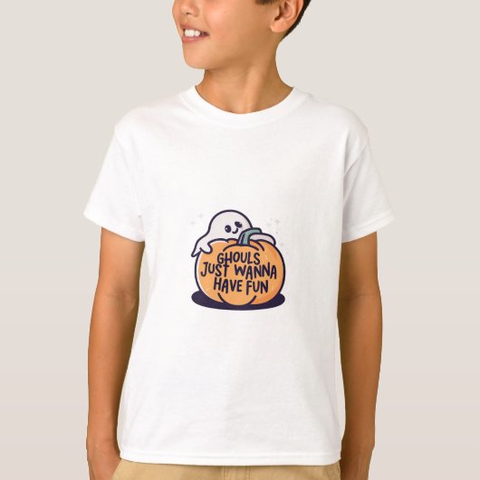Ghouls einfach Spaß haben - Niedlicher Halloween D T-Shirt (Vorderseite)
