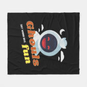 Ghouls einfach wollen Spaß haben Halloween & Quote Fleecedecke (Vorderseite (Horizontal))