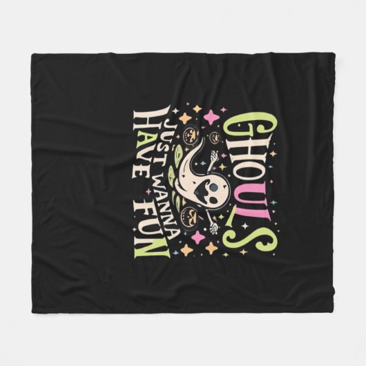 Ghouls haben einfach nur Spaß beim Design Fleecedecke (Vorderseite (Horizontal))