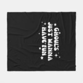 Ghouls haben einfach nur Spaß beim einfachen Desig Fleecedecke (Vorderseite (Horizontal))