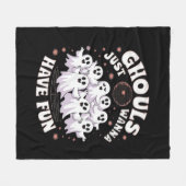 Ghouls haben einfach nur Spaß beim einfachen Desig Fleecedecke (Vorderseite (Horizontal))