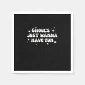 Ghouls haben einfach nur Spaß beim einfachen Desig Serviette (Vorderseite)