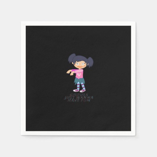 Ghouls haben einfach Spaß beim Angebot und Design Serviette (Vorderseite)