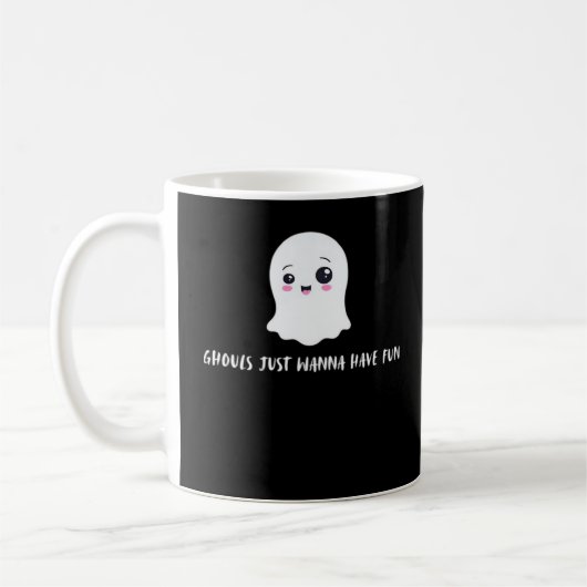 Ghouls haben nur Spaß am schönen Herbst Kaffeetasse (Links)