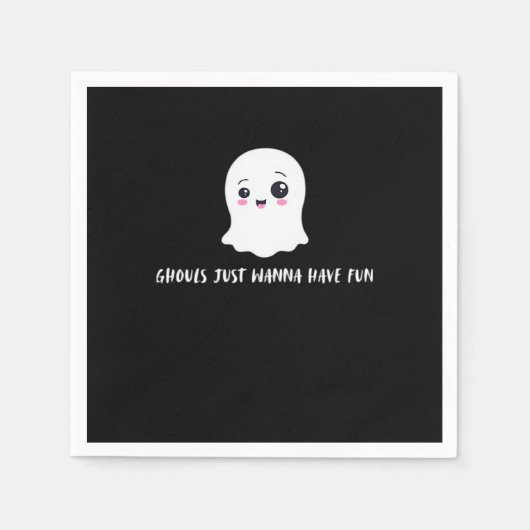 Ghouls haben nur Spaß am schönen Herbst Serviette (Vorderseite)