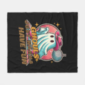 Ghouls haben nur Spaß beim Disco-Design für Hallow Fleecedecke (Vorderseite (Horizontal))