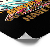 Ghouls haben nur Spaß beim Disco-Design für Hallow Poster (Ecke)