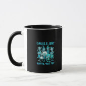 Ghouls haben Spaß - Spooky Design Grafik Tasse (Links)